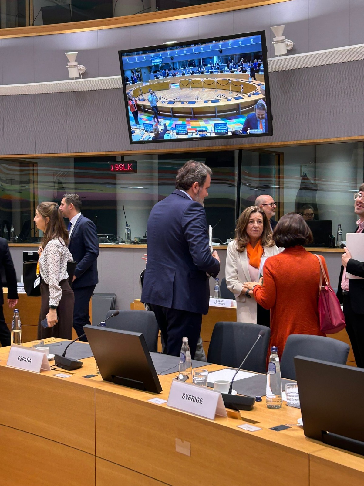 Castillo en el Consejo de la Unión Europea en Bruselas.