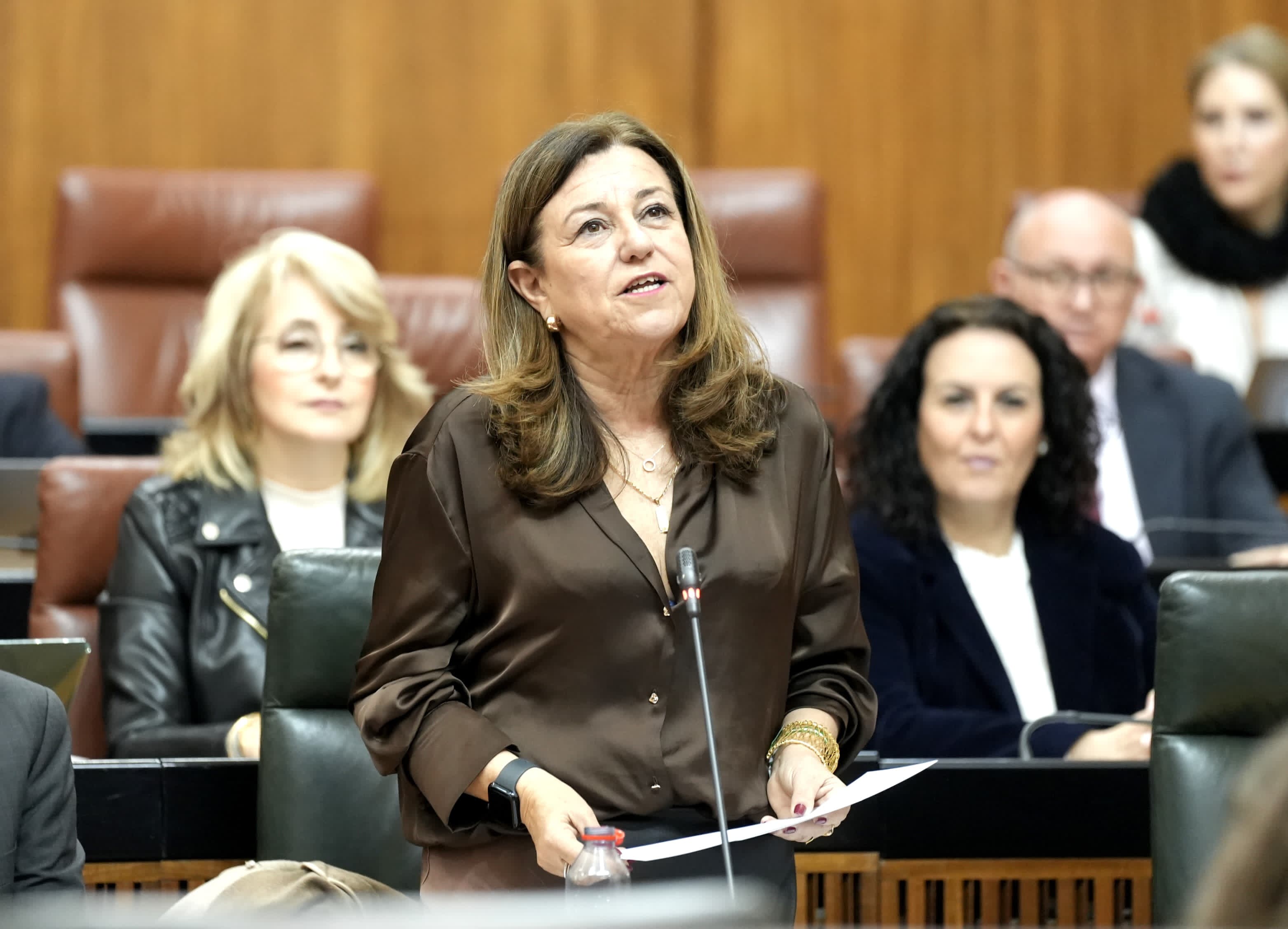 La consejera durante su intervención.