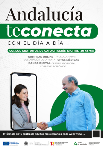 Cartel: Andalucía te conecta con el día a día