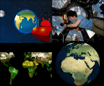 Observación de la Tierra ( collage observar la tierra.jpg )