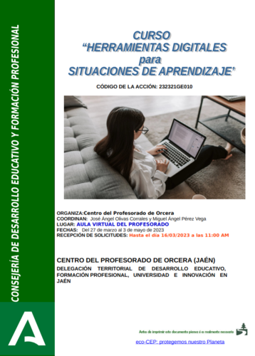 CURSO. HERRAMIENTAS DIGITALES PARA SITUACIONES DE APRENDIZAJE