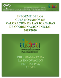 Informe de los cuestionarios de Valoración de las Jornadas de Coordinación Inicial. ALDEA, Modalidad B. Curso 2019_2020