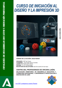 CURSO DE INICIACIÓN AL DISEÑO Y LA IMPRESIÓN 3D