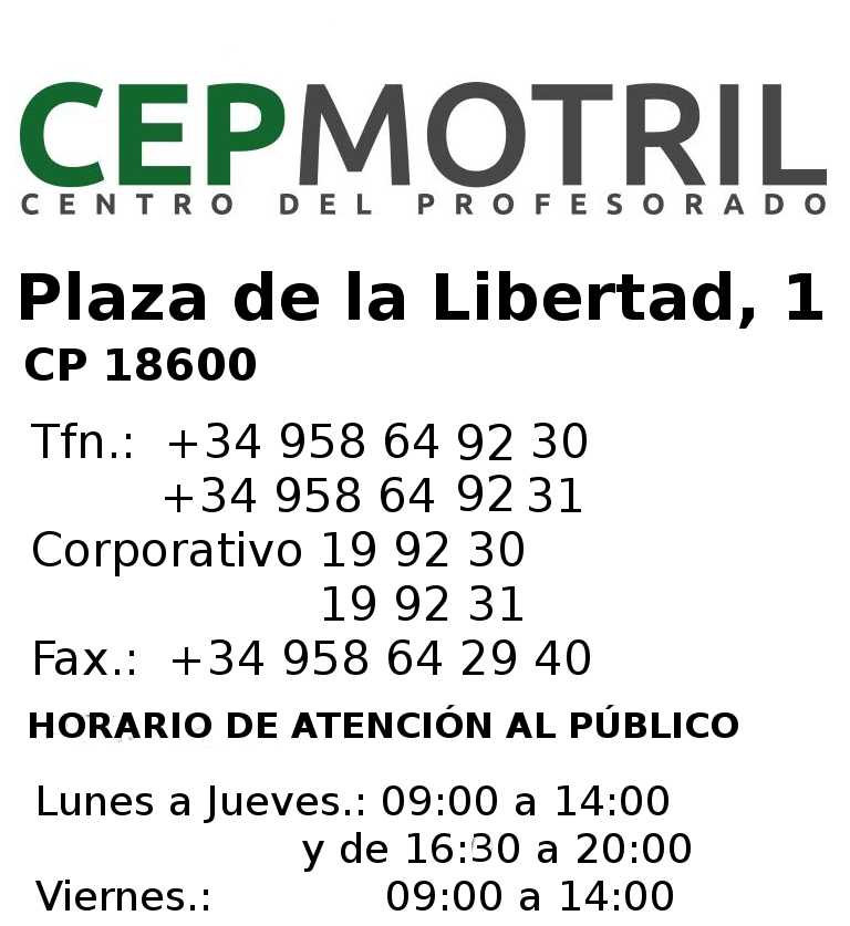 Logo del Centro del Profesorado de Motril