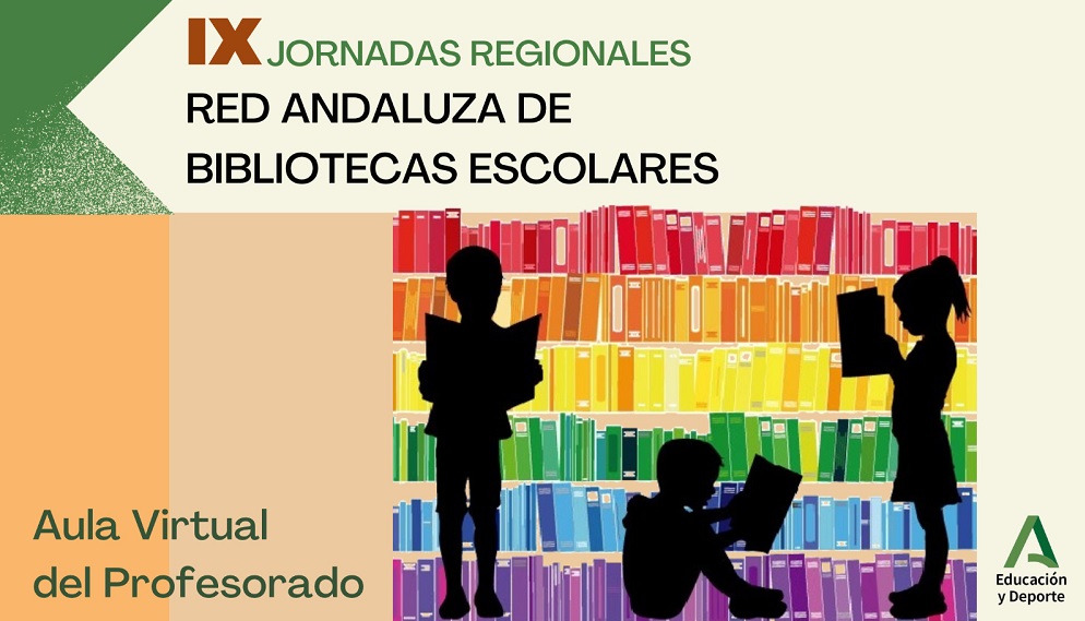 IX Jornadas de la Red Andaluza de Bibliotecas Escolares. Cartel