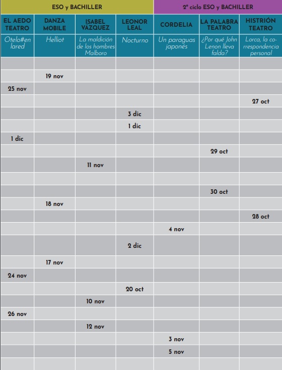 Calendario Abecedaria 20-21 ESO-Bachillerato