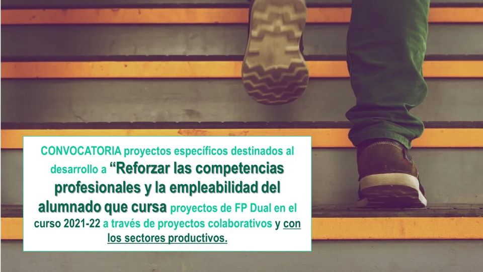 Formación específica del alumnado de FP Convocatoria curso 2020/21