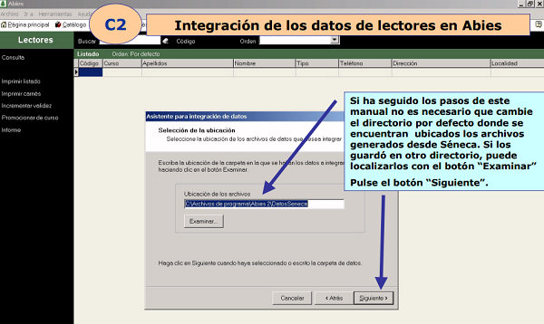 Integrar datos lectores