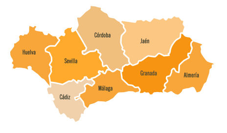 Mapa de Andaluca