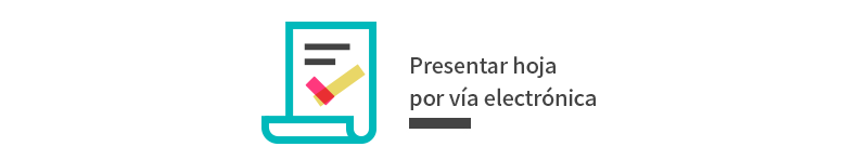 Presentar Hoja por vía electrónica