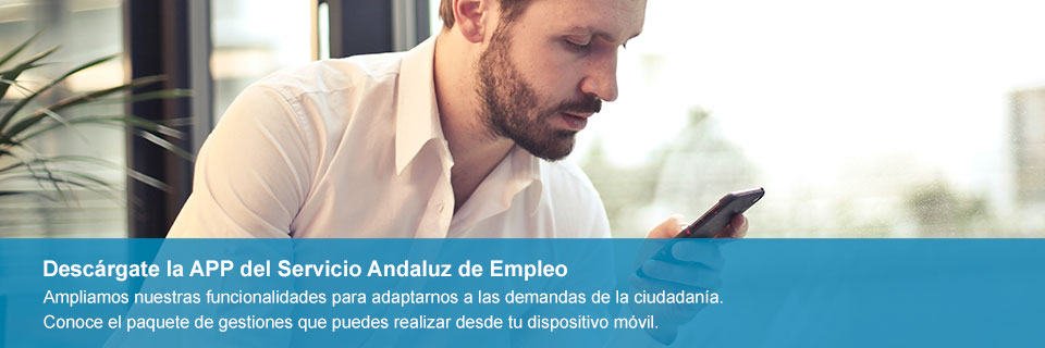 Descárgate la nueva App del Servicio Andaluz de Empleo
