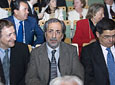 El periodista Francisco Lobatón, junto al Defensor del Pueblo Andaluz, José Chamizo. 