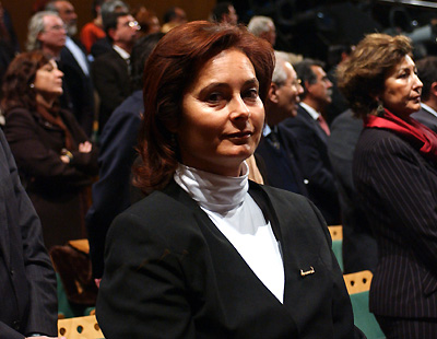 La maestra Herminia López, denunciada por enseñar el himno de Andalucía a sus alumnos en Padul (Granada).