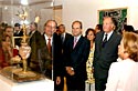 Las autoridades durante el recorrido por las salas de la nueva pinacoteca
malaguea
