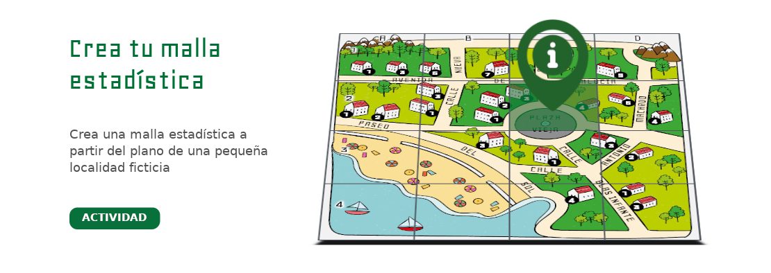 Crear una malla estadística a partir de un plano de una pequeña localidad ficticia