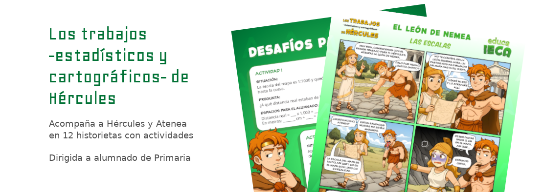 Visita la sección de cómics con las aventuras de Hércules y Atenea