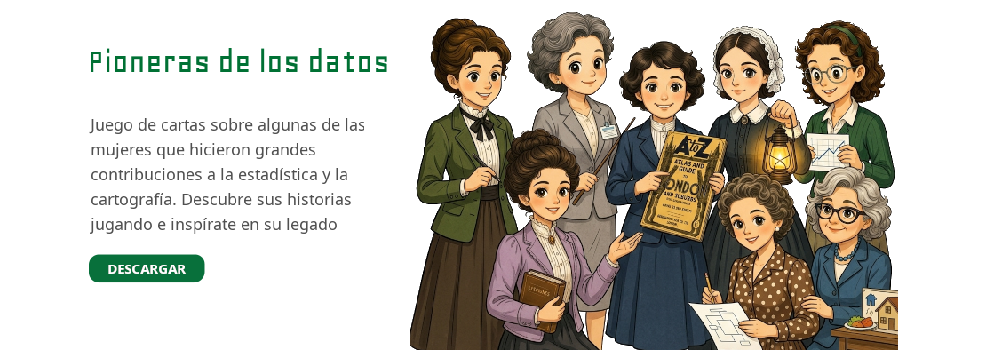 Descarga el juego de cartas Pioneras de los datos