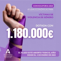 El Instituto Andaluz de la Mujer convoca por casi 1,2 millones las ayudas económicas para víctimas de violencia de género