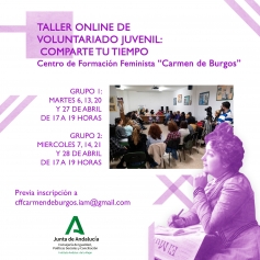 El centro Carmen de Burgos acoge en abril un taller sobre voluntariado y un club audiovisual