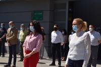 Rocío Ruiz, la directora y las asesoras de programa del IAM se suman a los minutos de silencio por el crimen machista de Úbeda