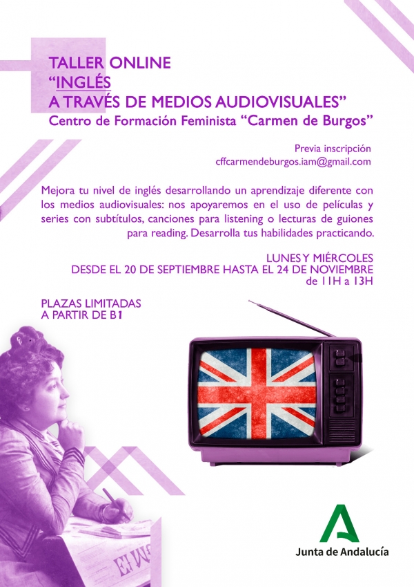 El Centro Carmen de Burgos programa talleres online de inglés y asociacionismo en septiembre