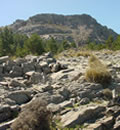Detalle del paisaje del Parque Natural Sierras de Tejeda, Almijara y Alhama.