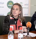 La consejera de Medio Ambiente, Cinta Castillo, durante la presentación del convenio de colaboración.
