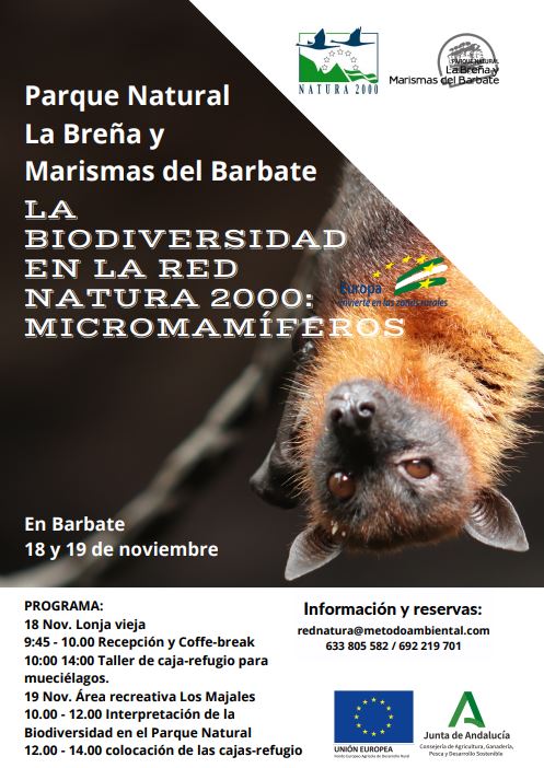 Cartel del evento Micromamíferos en Barbate