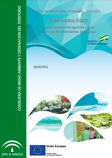 Portada del documento de la memoria. Plan Hidrológico de la Demarcación Hidrográfica de las Cuencas Mediterráneas Andaluzas