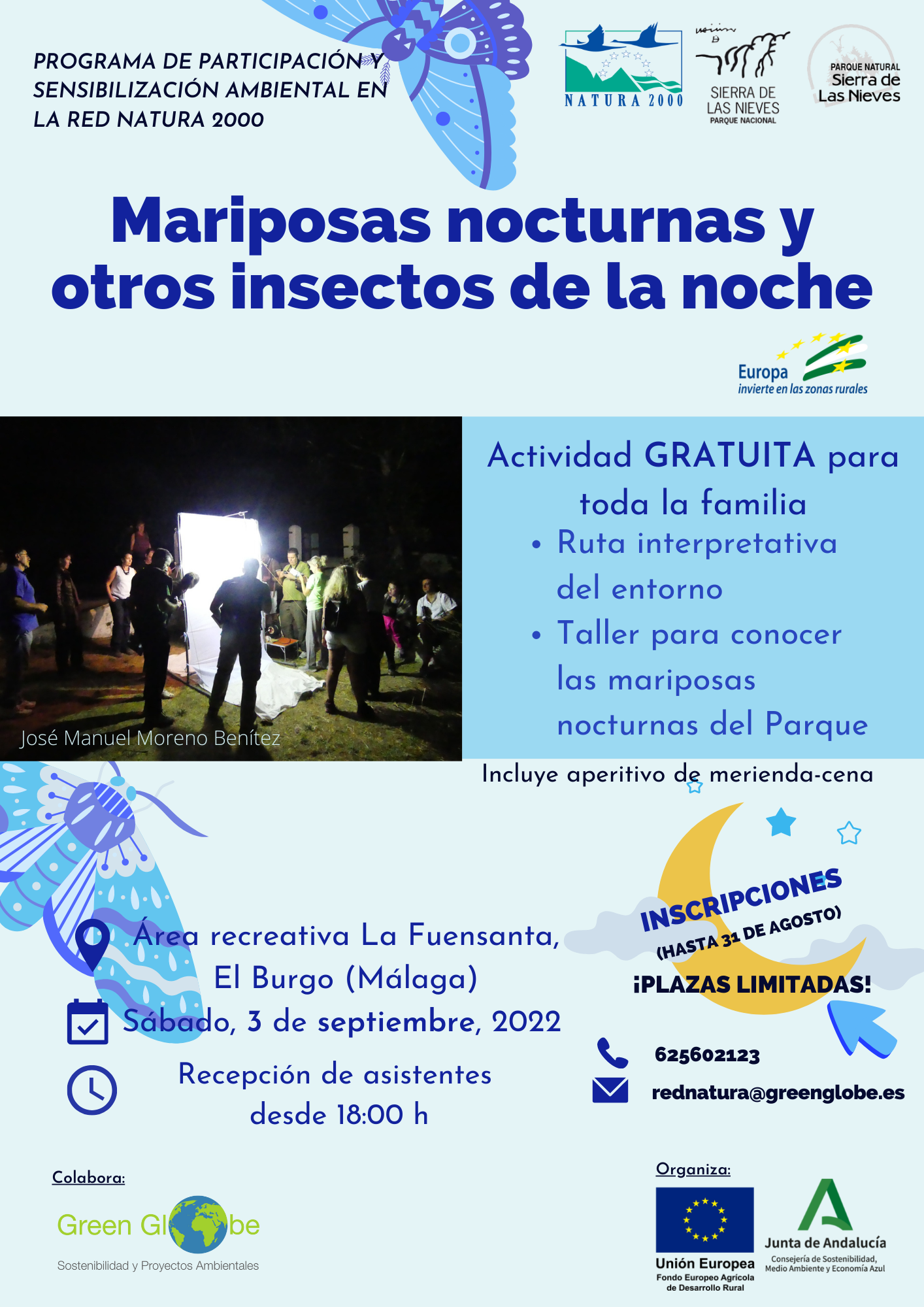 Cartel de la actividad de 03 de septiembre de 2022