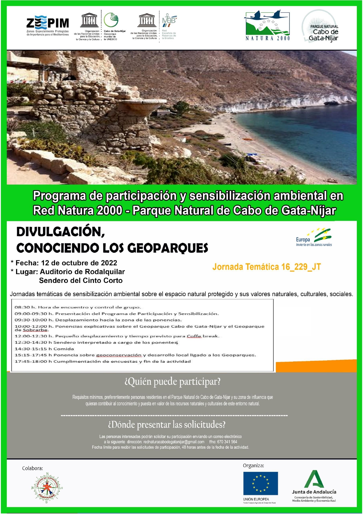 Cartel de la jornada