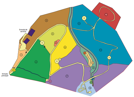Mapa del jardín