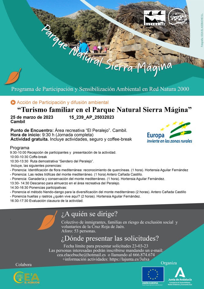 Cartel de la actividad
