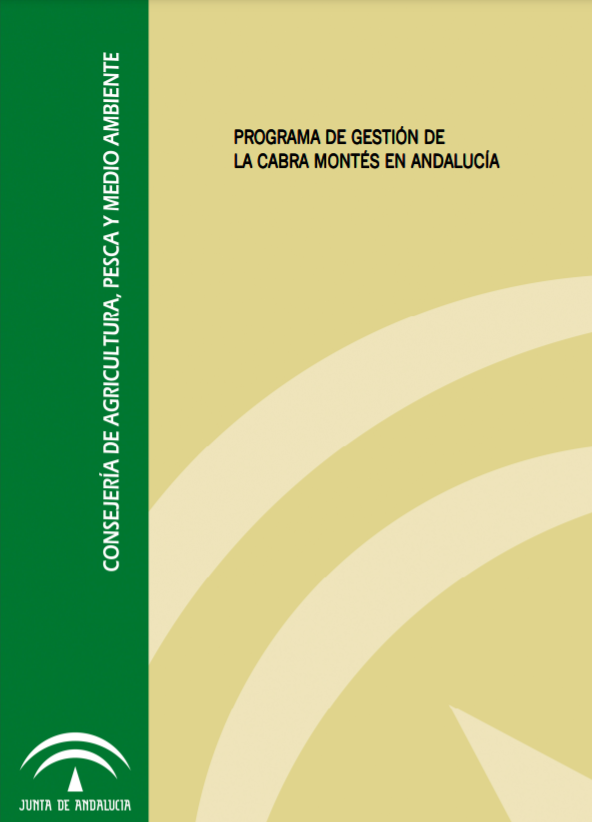 Portada del documento del Programa de Gestión de la Cabra Montés en Andalucía