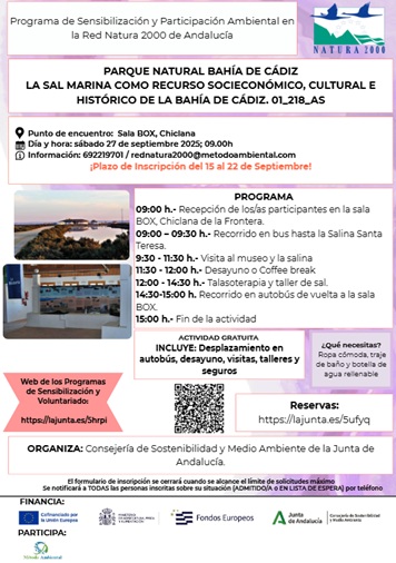 Cartel de la actividad