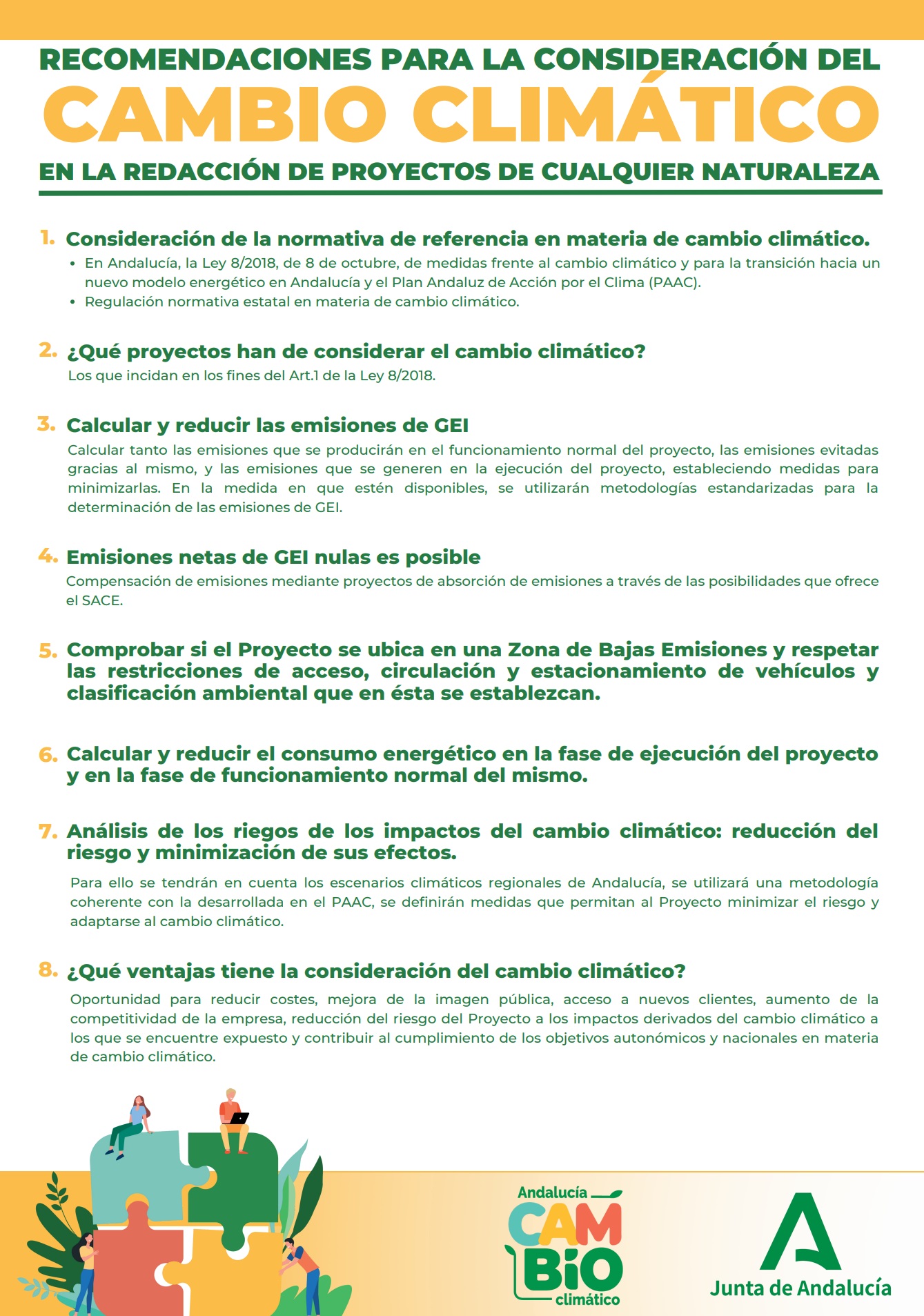Imagen de la Infografía para las pautas de redacción de proyectos