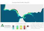 Concentración de Clorofila-a. Mayo 2020