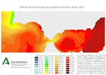 Temperatura superficial del mar (SST). Verano 2020