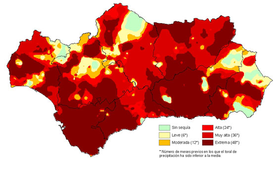 Amplia en nueva ventana: Intensidad de la sequía pluviométrica tras los meses de verano