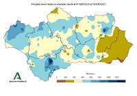 Precipitación acumulada desde el 1 de septiembre