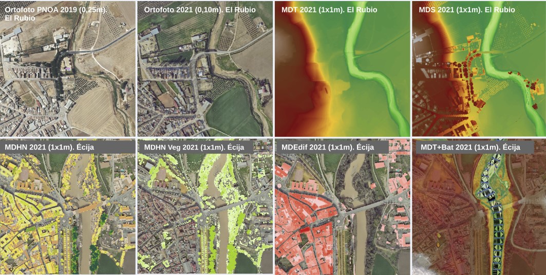 Ampliar imagen: aplicación de Modelos Digitales de Elevaciones en dos ámbitos territoriales