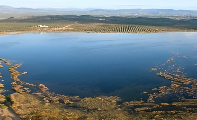 Vista aérea de la Laguna del Conde o Salobral
