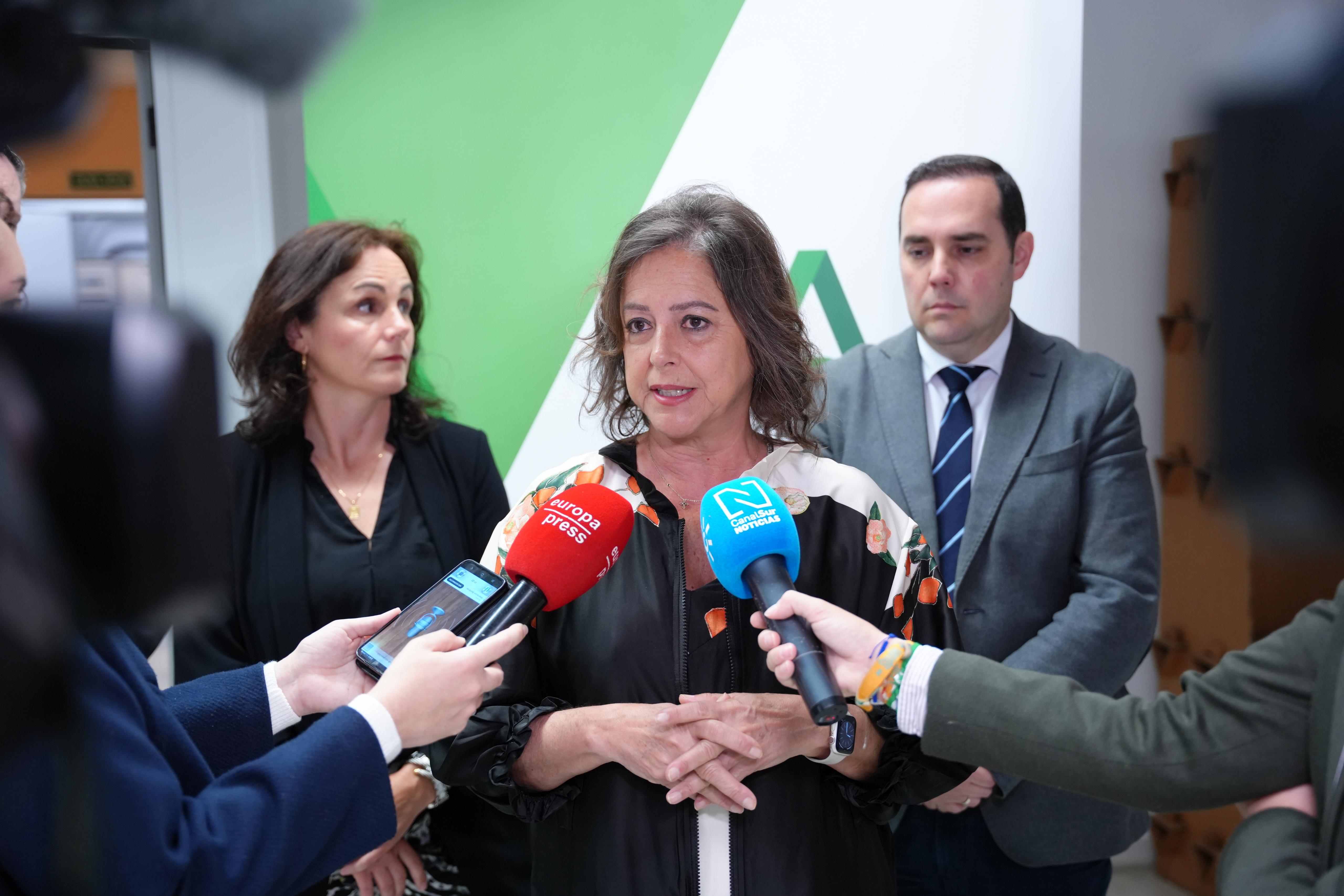 Catalina García en una nueva sesión del Consejo Andaluz del Clima
