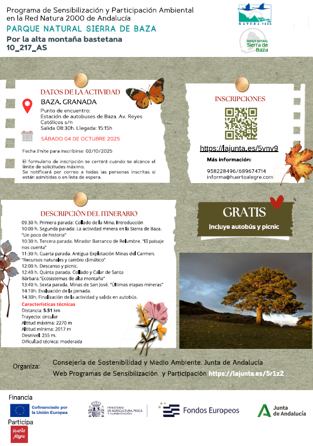 Cartel de la actividad