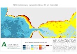Coeficiente de atenuación difusa (K490). Enero 2021