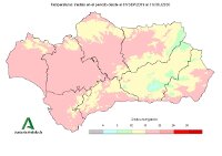 Temperatura media desde el 1 de septiembre