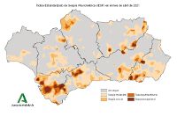 Intensidad de la sequía pluviométrica