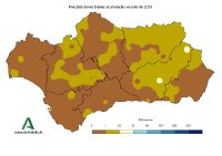 Precipitación total mensual