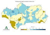 Precipitación total mensual