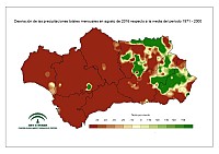 Desviación del mes respecto a la normal (%)